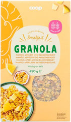 Coop granola mango. appelsiini ja passionhedelmä 450 g - Suomibox