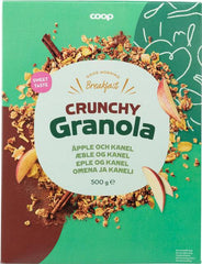 Coop crunchy granola apple and cinnamon 500 g - Suomibox