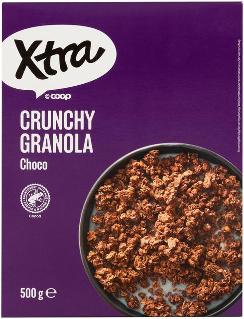 Xtra Crunchy Granola Choco 500 g - Suomibox