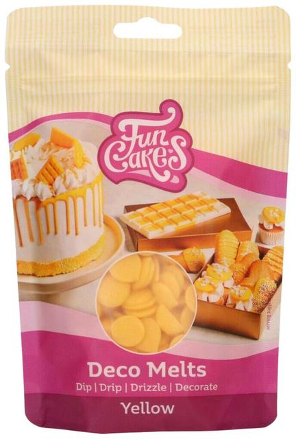 FunCakes Deco Melts Buttons. Yellow 250g - Suomibox