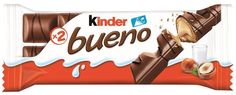 Kinder Bueno 43g milk chocolate covered waffle with milky hazelnut filling - Soposopo