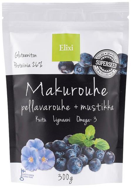 Elixi Flavored Ground Flaxseed with Blueberry 300 g - Suomibox