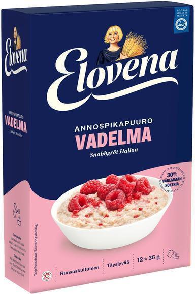 Elovena 420g raspberry less sugar porridge - Soposopo