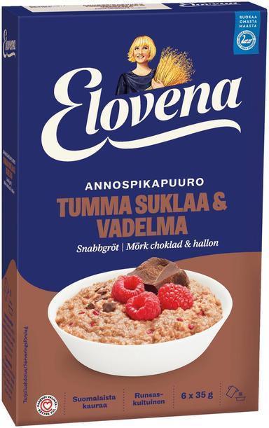 Elovena 210g dark chocolate and raspberry puff pastry - Soposopo