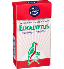 Fazer Eucalyptus Throat Pastilles 38g Refreshing Flavor Treats - Soposopo