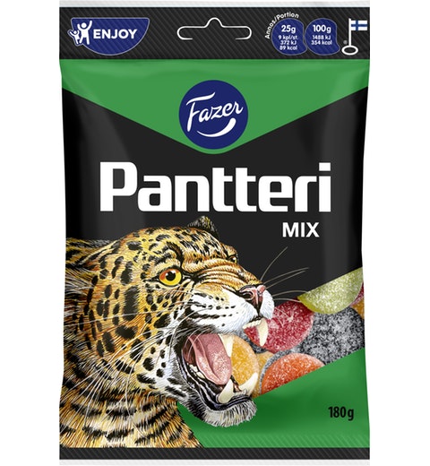 Fazer Pantteri Mix Licorice Salty-Sweet Treat 180g - Soposopo