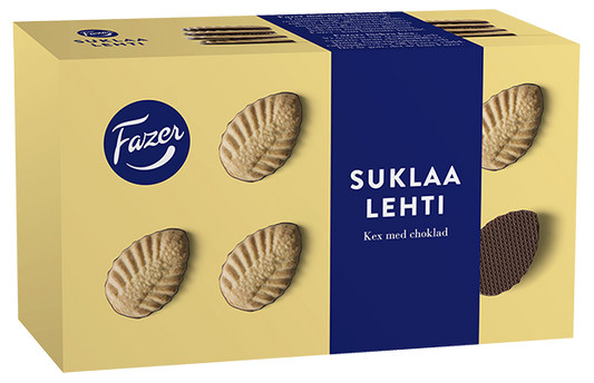 Fazer FAZER SUKLAALEHTI Biscuits 1 Box of 185g - Soposopo