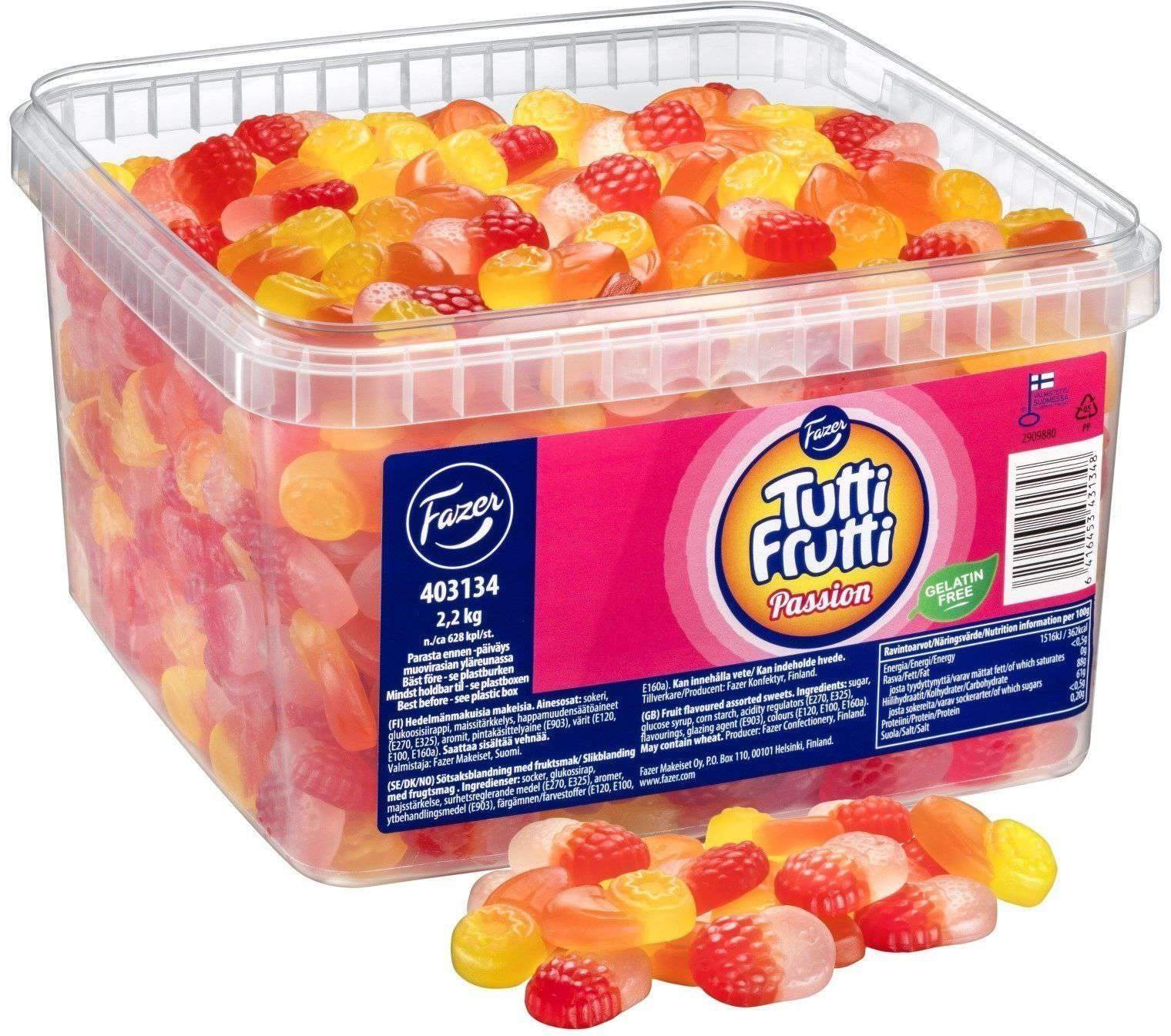Fazer Tutti Frutti Passion Weight Loss Gummies 2.2kg - Soposopo