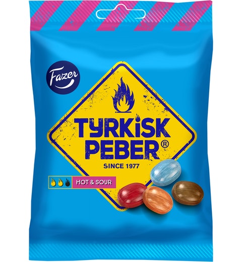 Fazer Tyrkisk Peber Hot and Sour Licorice 150g - Soposopo