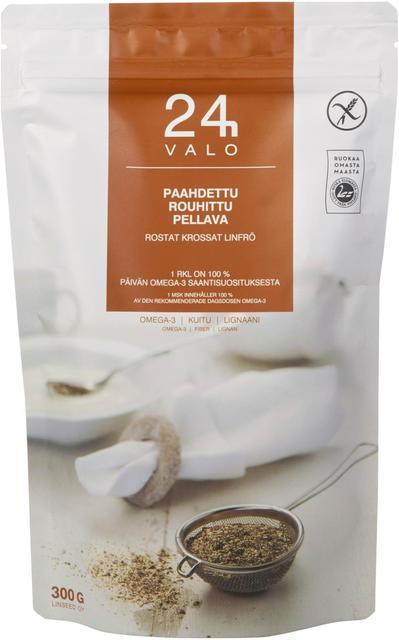 VALO24h Roasted Ground Flaxseed 300 g - Suomibox