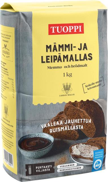 Tuoppi Malt for Mämmi and Bread, Vegan, High-Fiber 1 kg - Suomibox
