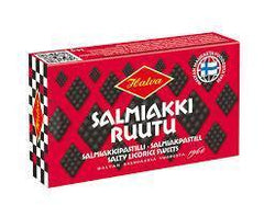 Halva Salmiakki Licorice Box 34g Traditional Finnish Treat - Soposopo