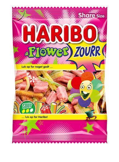 HARIBO Flowerzourr 250g Tart candy bag - Soposopo