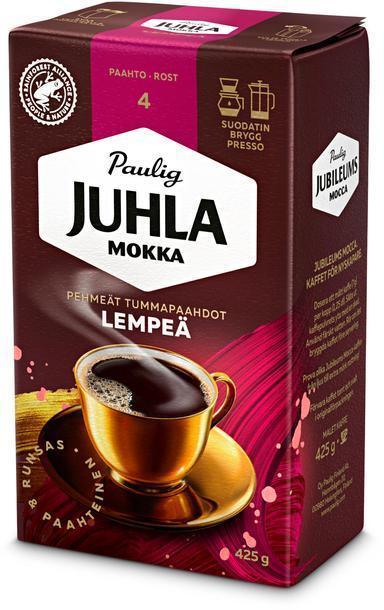 Paulig Juhla Mocha Lempeä Gentle coffee filter grind 425g - Soposopo