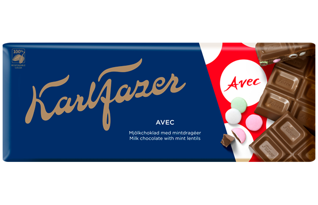 Fazer Karl Fazer Avec Chocolate 1 bar of 200g - Soposopo