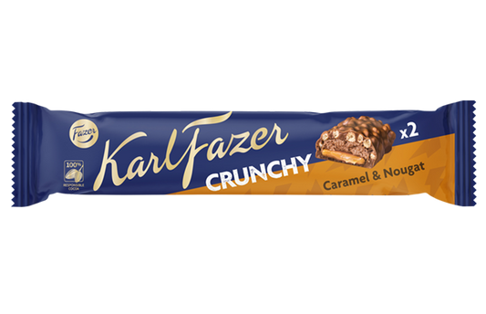 Fazer Karl Fazer Crunchy Chocolate 1 bar of 55g - Soposopo