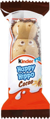 Kinder Happy Hippo Milk and cocoa cream filled crispy waffle bar 20.7g - Soposopo