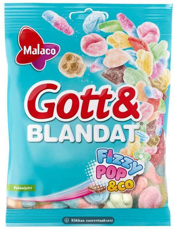 Malaco Gott Och Blandat Fizzy Sweet Mix Candy 170g - Soposopo