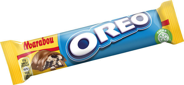Marabou Oreo biscuit, milk chocolate and vanilla cream Chocolate 1 bar of 37g 1.3oz - Soposopo