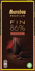 Marabou Premium Fin 86% Cocoa Dark Chocolate Bar 100g - Soposopo