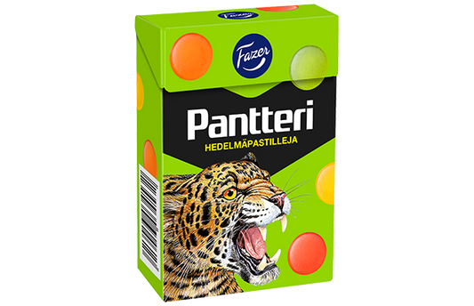 Fazer Pantteri Fruit Fruit Pastilles 1 Box of 70g - Soposopo