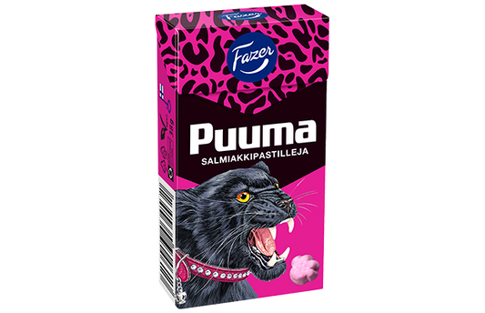 Fazer Pantteri Puuma dragees Pastilles 1 Box of 38g - Soposopo