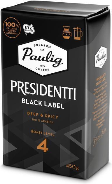 Paulig Presidentti Black Label coffee filter coffee 450g - Soposopo