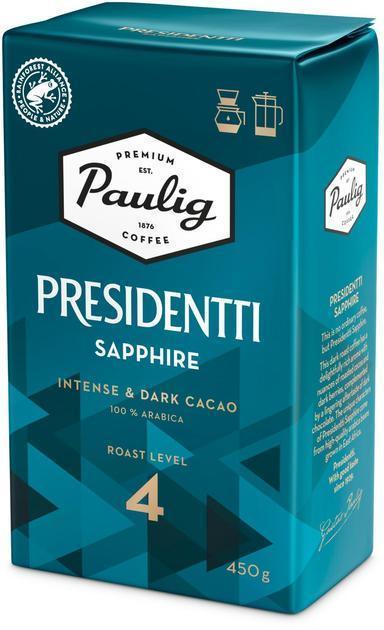 Paulig President Sapphire coffee filter coffee 450g - Soposopo
