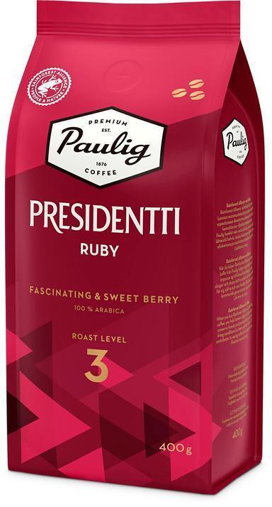 Paulig President Ruby coffee coffee bean 400g - Soposopo