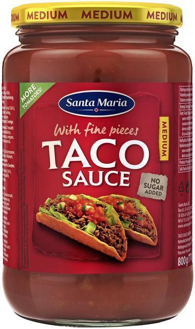 Santa Maria Taco sauce Medium salsa sauce 800 g - Soposopo