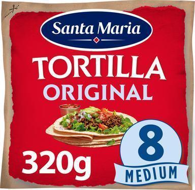 Santa Maria 320G Tex Mex Tortilla Original Medium 8-pack - Soposopo