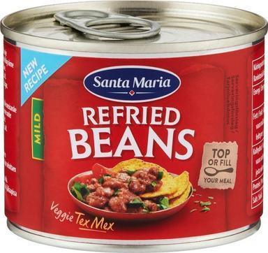 Santa Maria Refried Beans. cooked pinto beans 215g - Soposopo