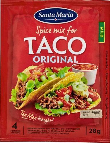 Santa Maria Taco Spice Mix seasoning for minced meat 28 g - Soposopo