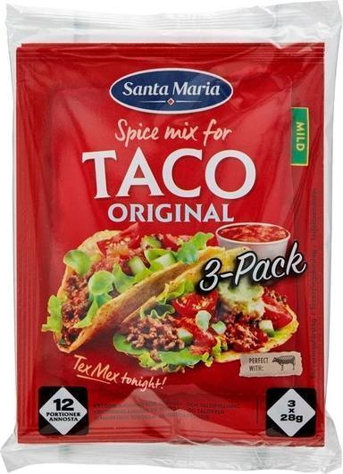 Santa Maria Taco Spice Mix for minced meat 3 pieces. 3 x 28 g - Soposopo