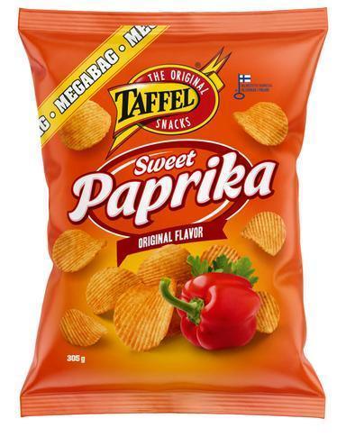 Taffel Sweet paprika spiced potato chips 260g - Soposopo
