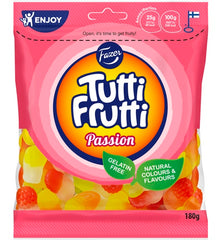 Fazer Tutti Frutti Passion Gummy 1 Pack of 180g - Soposopo