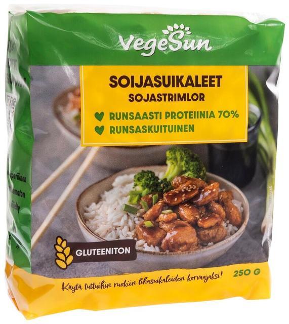 VegeSun Soy Strips 250 g - Suomibox