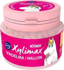 Fazer Xylimax Moomin Raspberry Pastilles 1 Jar of 90g - Soposopo