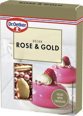 Dr. Oetker Rose & Gold Décor Chocolate Decorations 42g - Suomibox