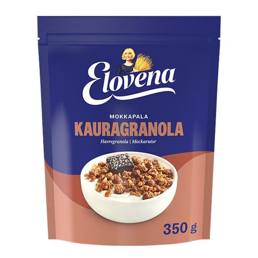 Elovena 350 g mocha-flavored oat granola - Suomibox