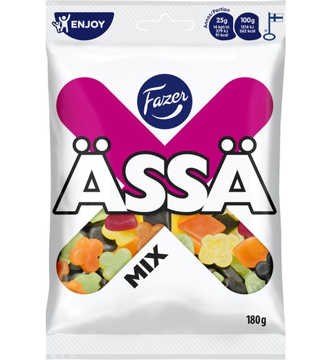 Fazer Assa MIX Gummy 1 Pack of 180g 6.3oz - Soposopo