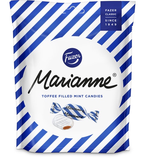 Fazer Marianne Toffee peppermint Candy 1 Pack of 220g 6.3oz - Soposopo