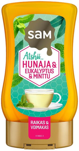 Hunajainen SAM EUCALYPTUS Honey with Eucalyptus & Mint 250g - Suomibox