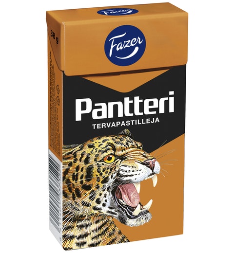 Fazer Pantteri Tarpastille Liquorice 1 Box of 38g 6.3oz - Soposopo