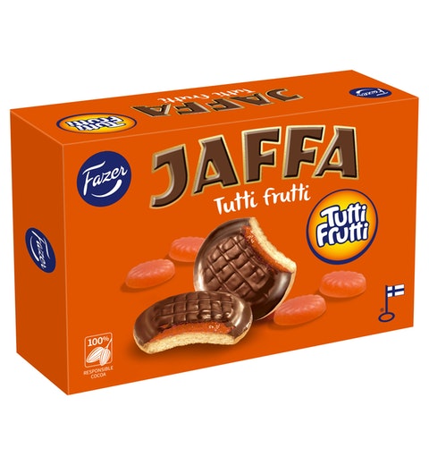 Fazer Jaffa Tutti Frutti Chocolate 1 Box of 300g 6.3oz - Soposopo