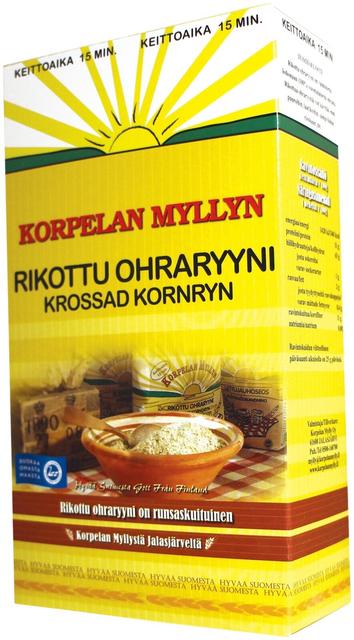 Cracked Barley Groats 500 g. Korpelan Mylly - Suomibox