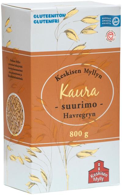 Keskisen Myllyn Gluten-Free Oat Groats 800 g - Suomibox