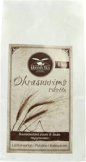 Krannin Tila 1 kg Cracked Barley Groats - Suomibox