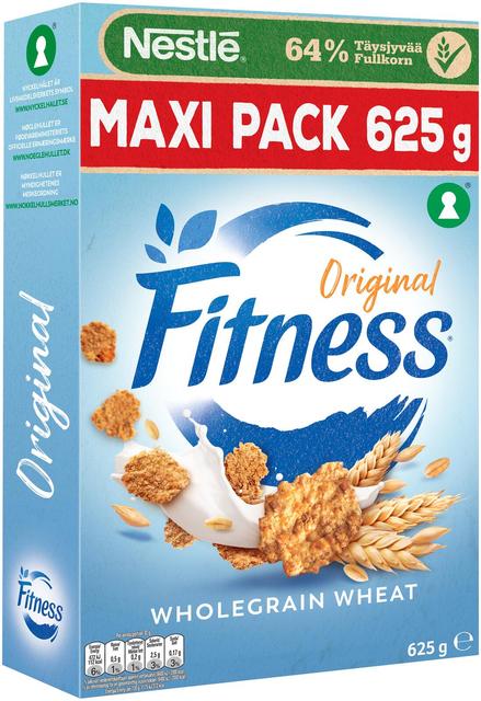 Nestlé Fitness Original 625 g crispy flakes made of whole-grain wheat. rice. and oats - Suomibox