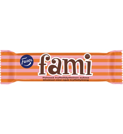 Fami Dark Chocolate Bar with Truffle Filling and 100% Responsible Cocoa - Soposopo
